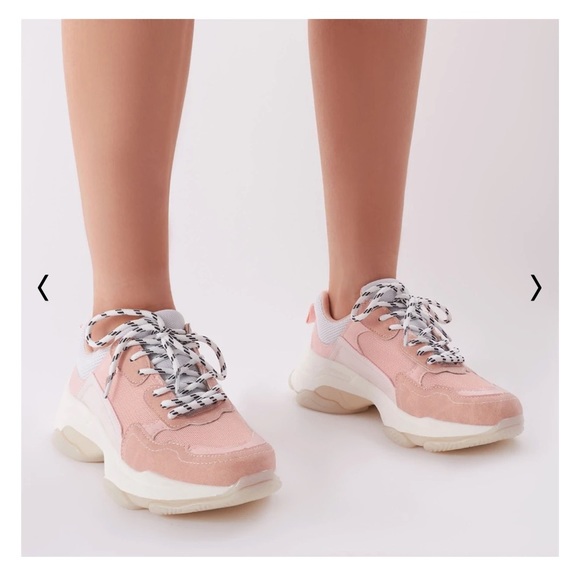 Public Desire Pink Chunky Sneakers - Picture 3 of 5